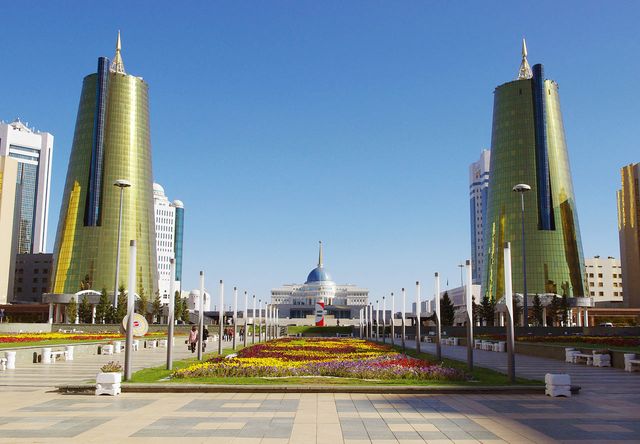 Central Astana seen from the Bayterek tower